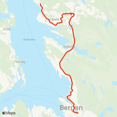 Skyss Tertnes - Åsane terminal map