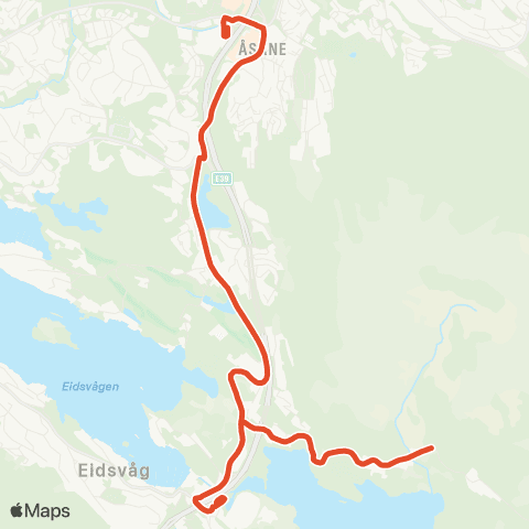 Skyss Åsane terminal - Selvik - Jordal map