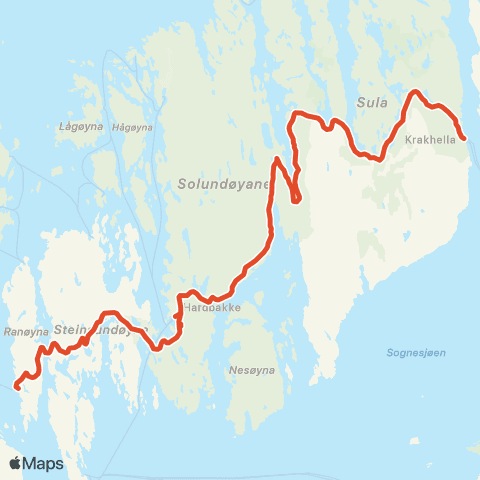 Skyss Krakhella-Hardbakke-Daløy map