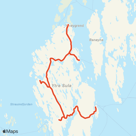 Skyss Lundøy-Haldorsnes kai-Nåra map