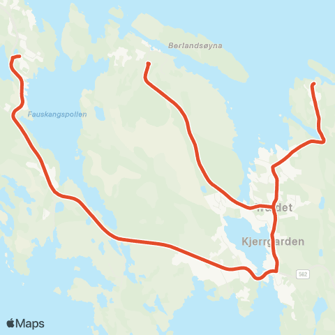 Skyss Berland / Heggernes - Ravnanger terminal map