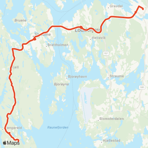 Skyss Skogsskiftet - Bergen map