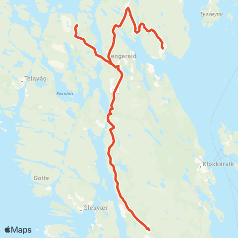 Skyss Kallestad / Haganes - Tellnes skule map