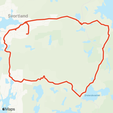 Skyss Svortland-Alvsv-Mæland-Ekorns. map