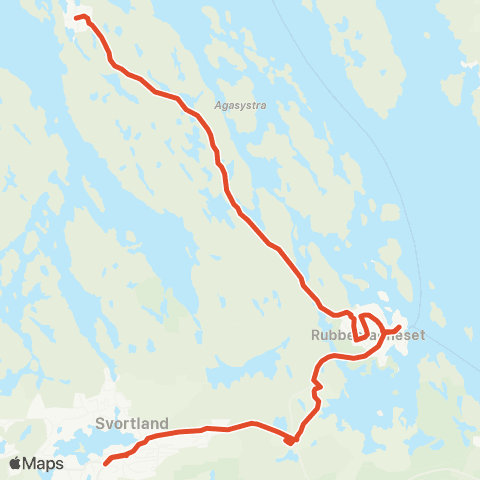 Skyss Svortland-Rubbestadsneset-Rolfsnes map