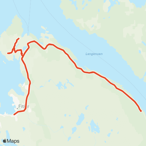 Skyss Fitjar - Ostern - Skumsn - Koløyh - Dåfj - Fitjar map