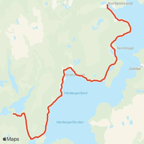 Skyss Øystese-Norheimsund-Mundheim map