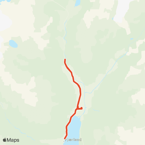 Skyss Brebussen i Fjærland map