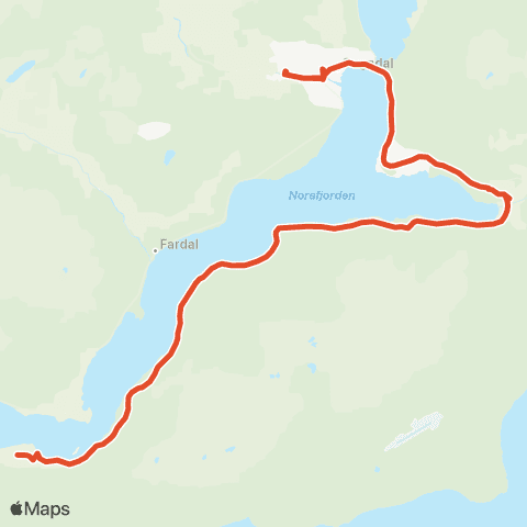 Skyss Sogndal-Lemhyttene-Fimreite map