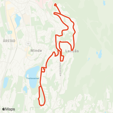 Skyss Landås map