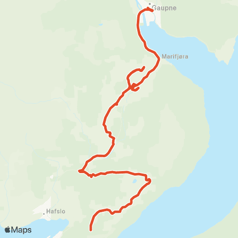 Skyss Tørvi - Indre Hafslo map
