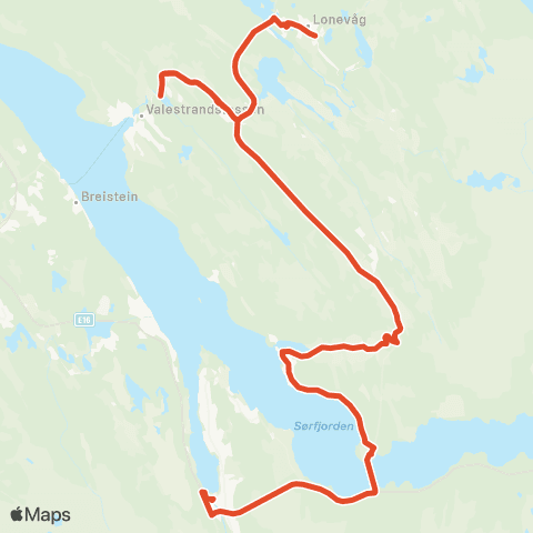 Skyss Hatland - Lonevåg - Kvisti - Arna map