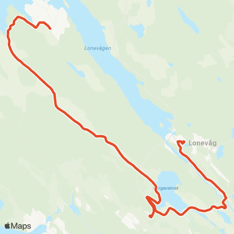 Skyss Raknes - Lonevåg map