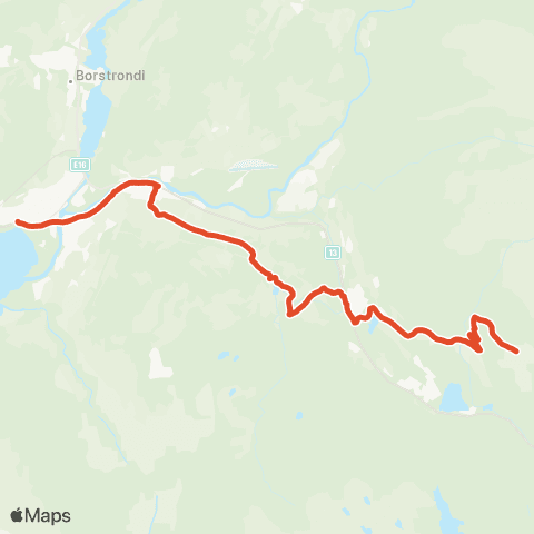 Skyss Voss - Fenno map