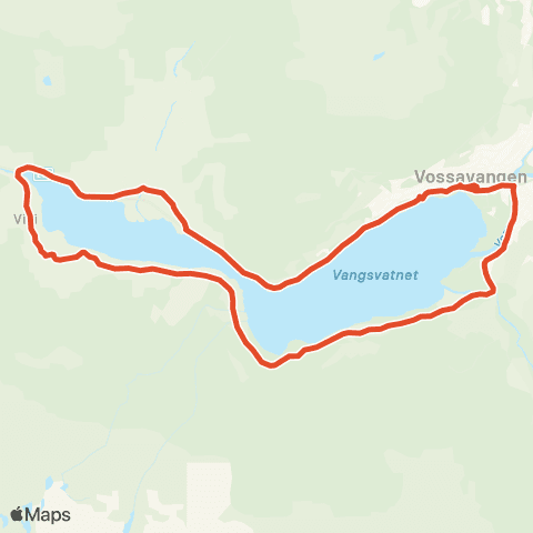 Skyss Voss - Eimstad - Bulken - Voss map