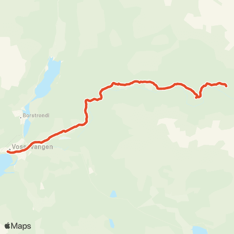 Skyss Voss - Raundalen map