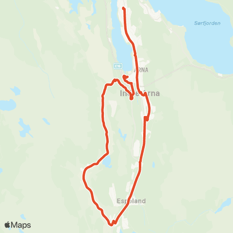 Skyss Skoleruter Arna map