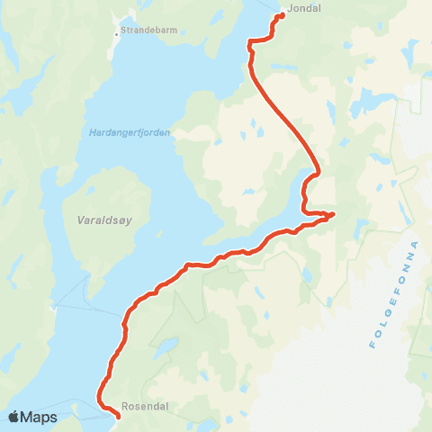 Skyss Jondal-Austrepollen-Odda map
