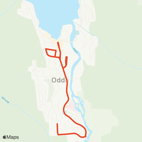 Skyss Freim - Ragde - Odda map