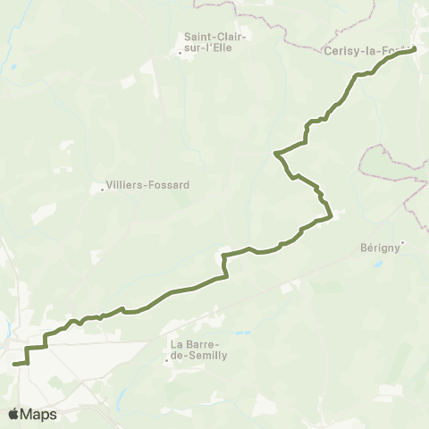 SLAM Scolaire Cerisy-la-Forêt - St-Lô map