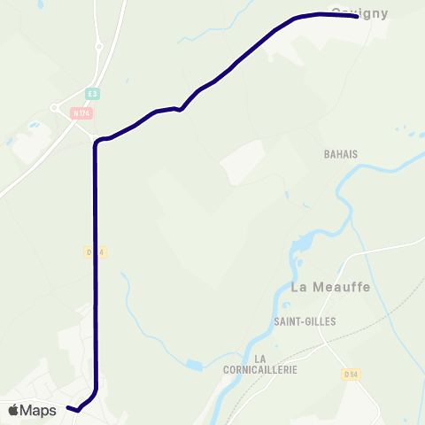 SLAM Scolaire Cavigny - Pont-Hébert map
