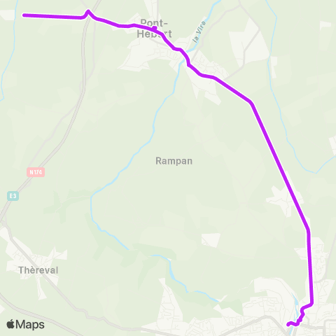 SLAM Scolaire St-Lô - le Hommet d'Arthenay map