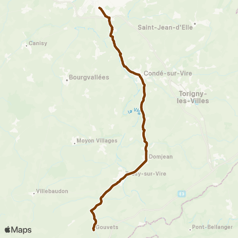 SLAM Scolaire Gouvets - St-Lô map