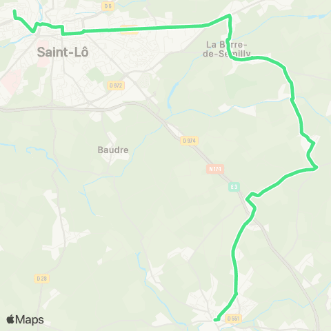 SLAM Scolaire La Barre-de-Semilly - St-Lô map