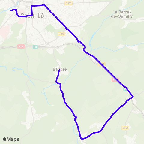 SLAM Scolaire Baudre - St-Lô map