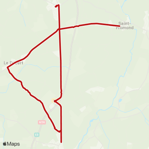 SLAM Scolaire Airel - Saint Jean de Daye map