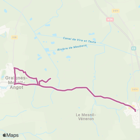 SLAM Scolaire Graignes - Saint-Jean-de-Daye map