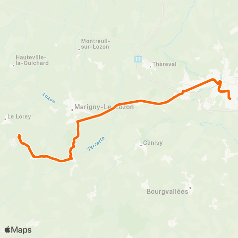 SLAM Scolaire Le Lorey - St-Lô map