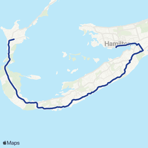 School Routes Sandys Parish map