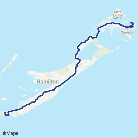 School Routes Southampton Parish map