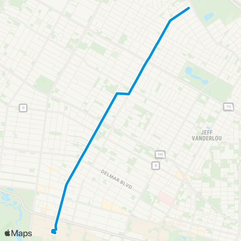 MetroBus Missouri Taylor map