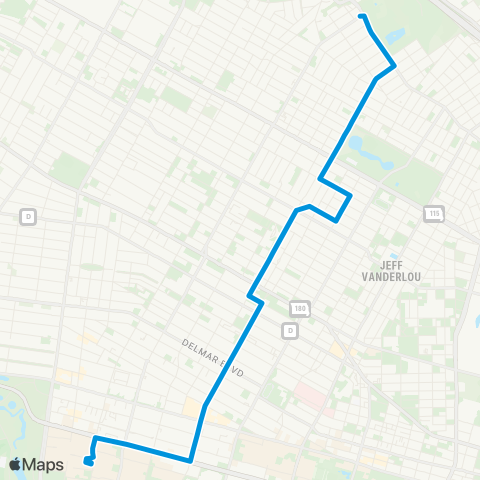 MetroBus Missouri Sarah map