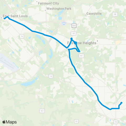MetroBus Illinois Main Street - State Street map