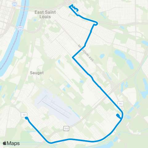 MetroBus Illinois Alta Sita map