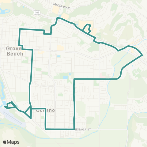 SLORTA Grover Beach / Arroyo Grande / Oceano map
