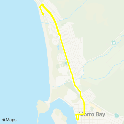 SLORTA Morro Bay North Trolley map