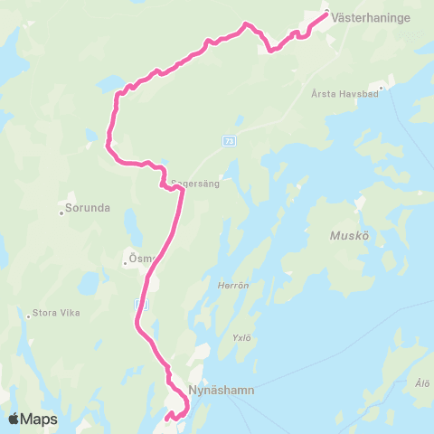 SL Ersätter Pendeltåget map