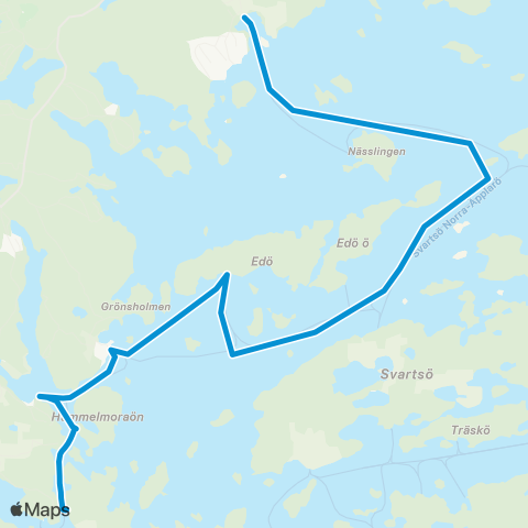 SL Båtlinje map