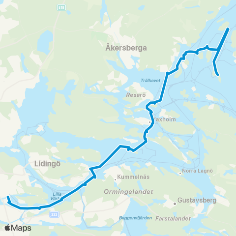 SL Båtlinje map