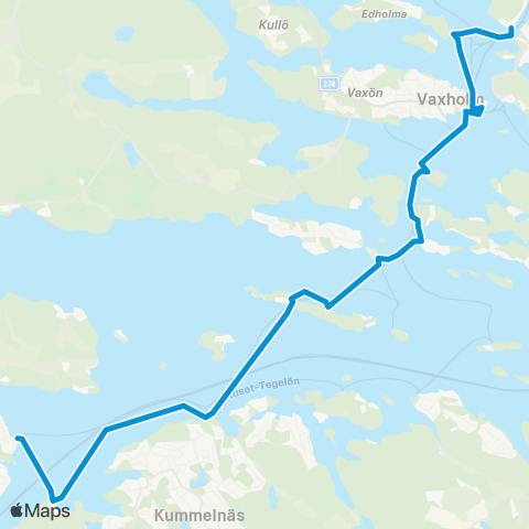 SL Båtlinje map