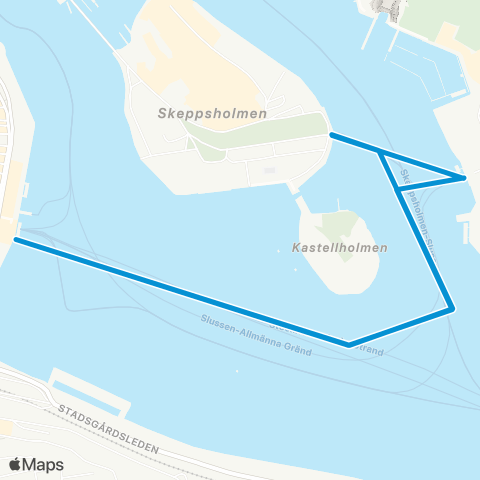 SL Djurgårdsfärjan map