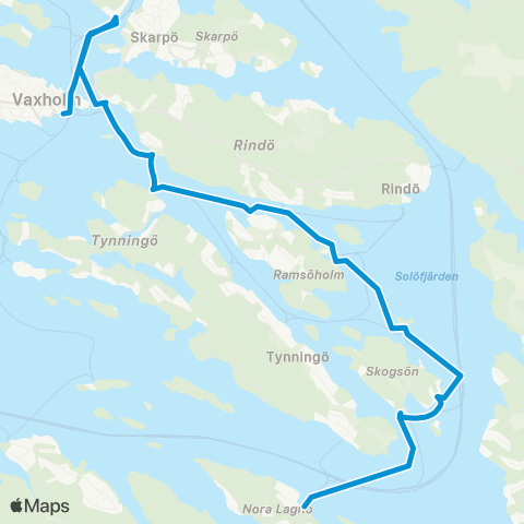 SL Båtlinje map