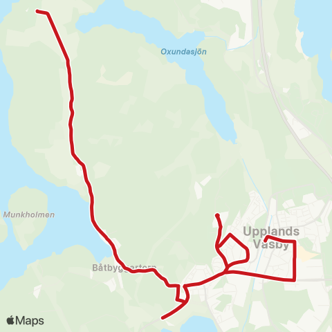 SL Busslinje map