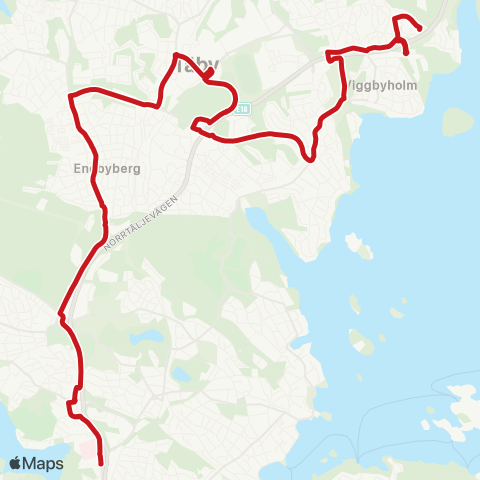 SL Busslinje map