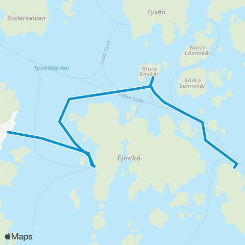SL Båtlinje map