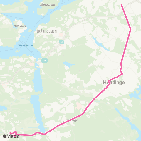 SL Ersätter Pendeltåget map